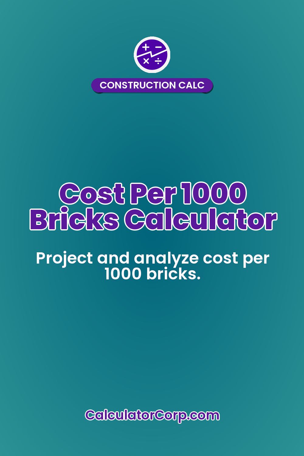 Cost Per 1000 Bricks Calculator