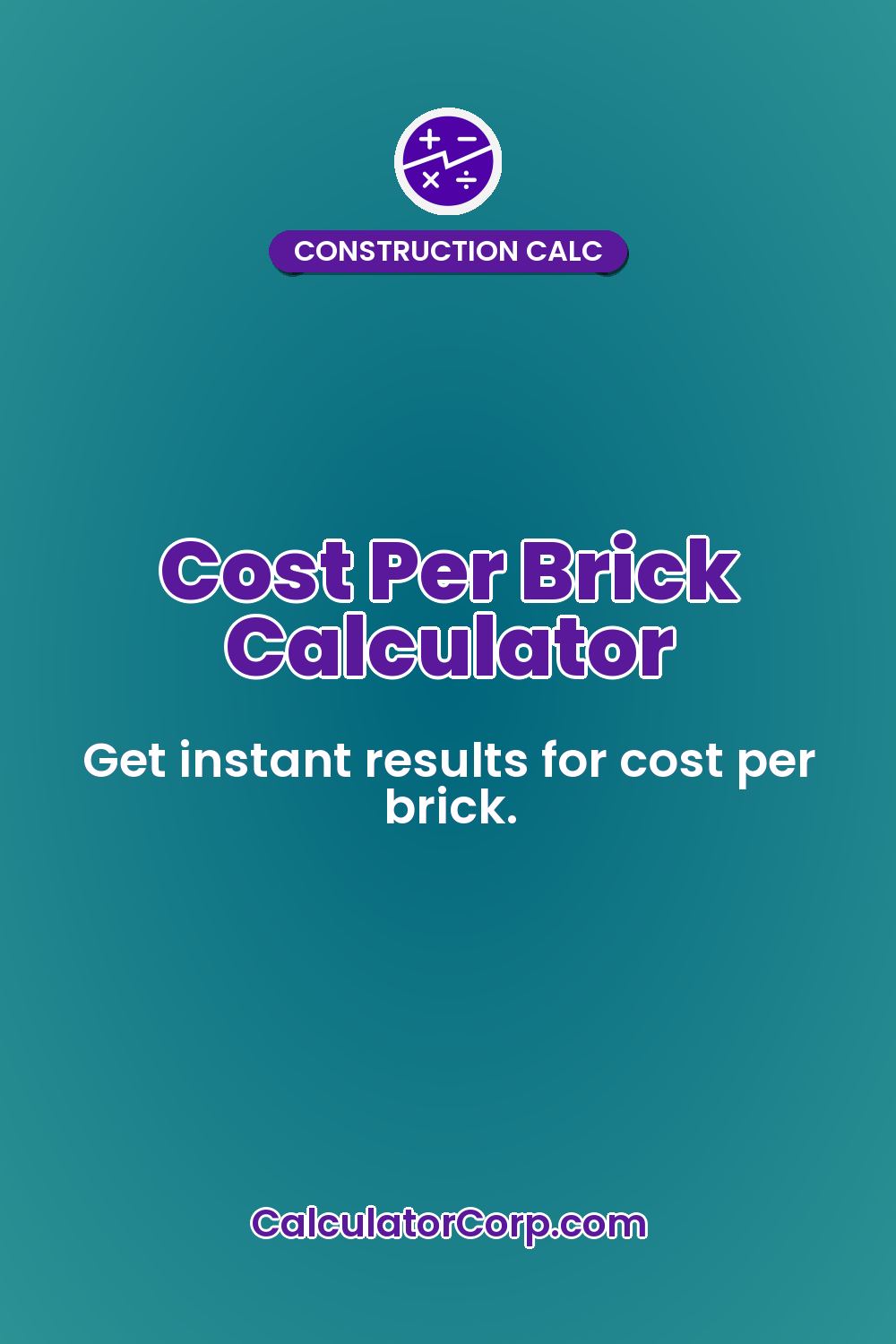 Cost Per Brick Calculator