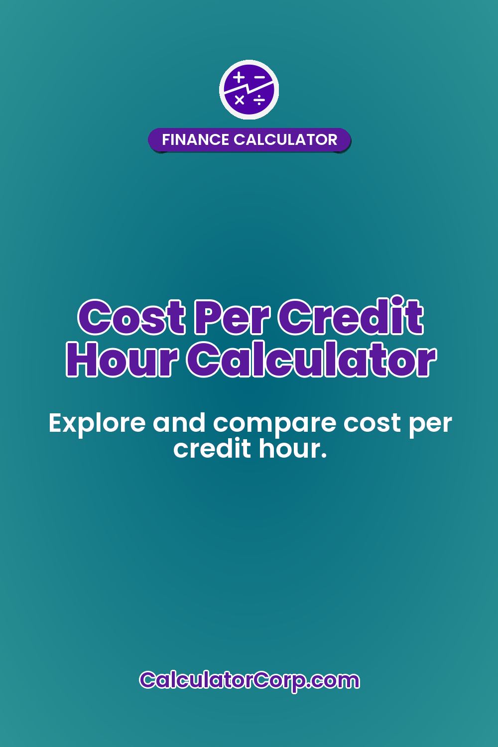 Cost Per Credit Hour Calculator