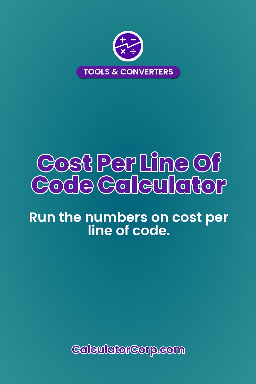 Cost Per Line Of Code Calculator