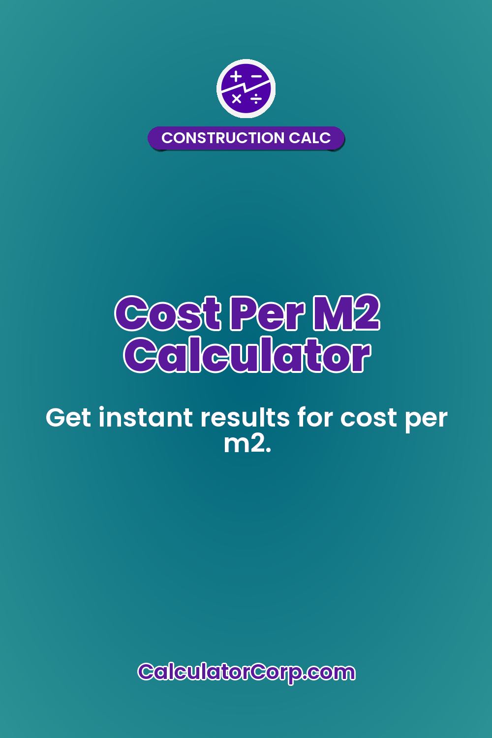 Cost Per M2 Calculator