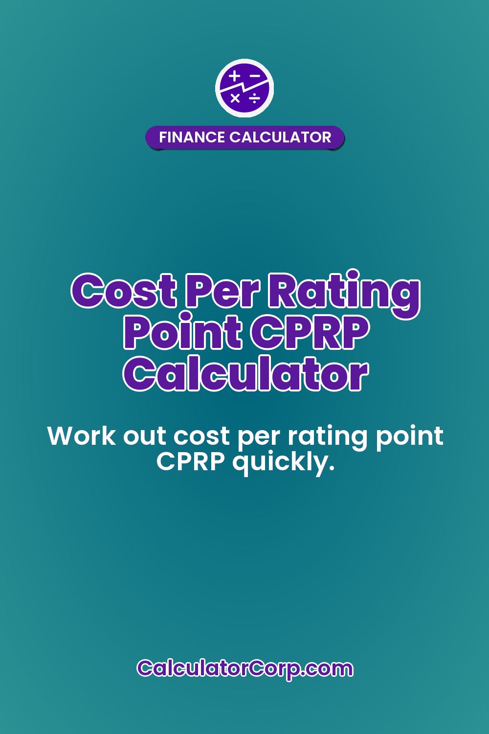 Cost Per Rating Point CPRP Calculator