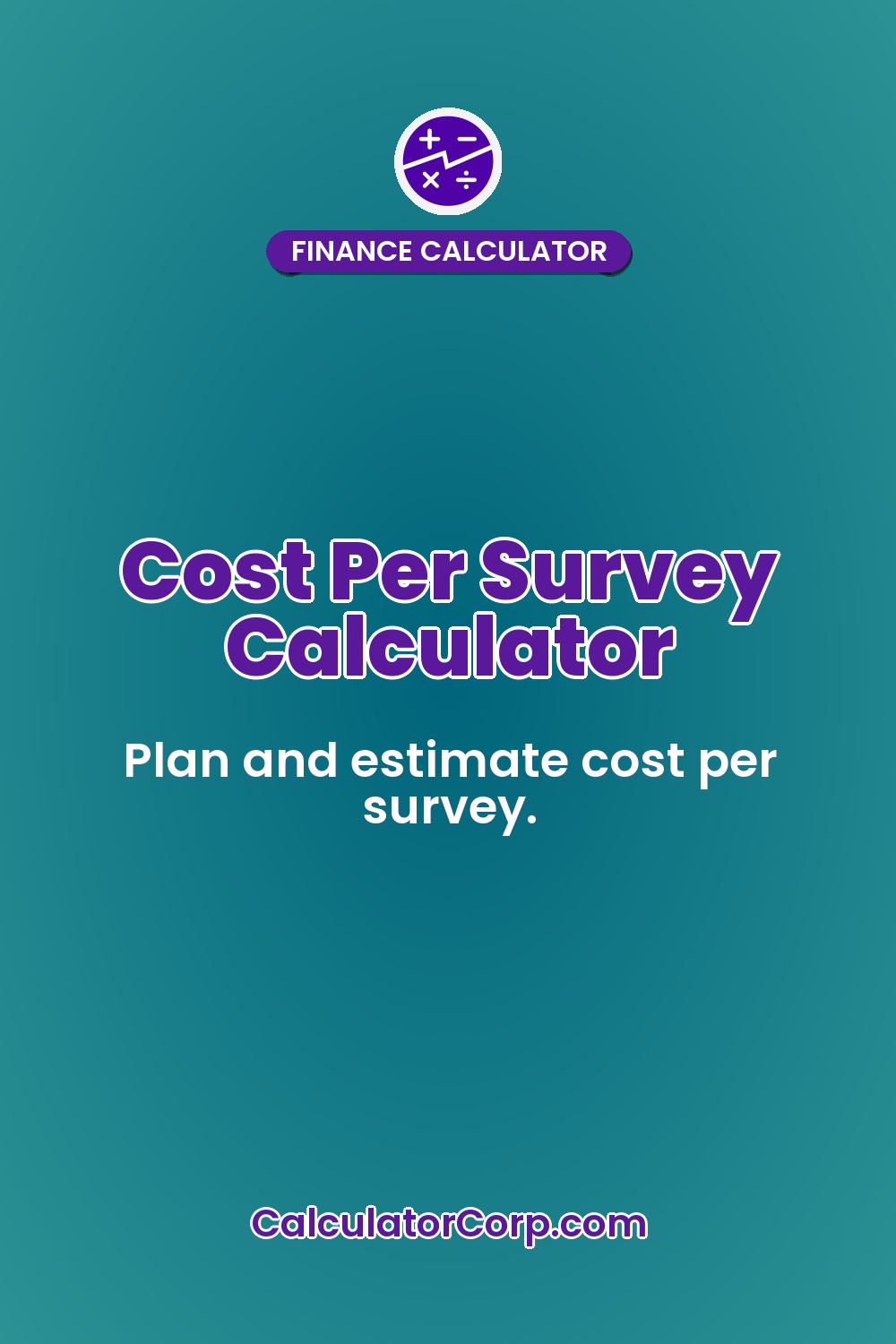 Cost Per Survey Calculator