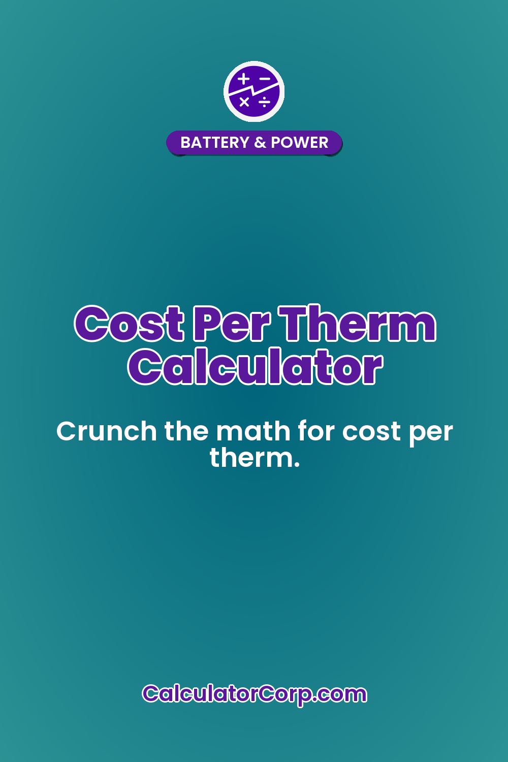 Cost Per Therm Calculator