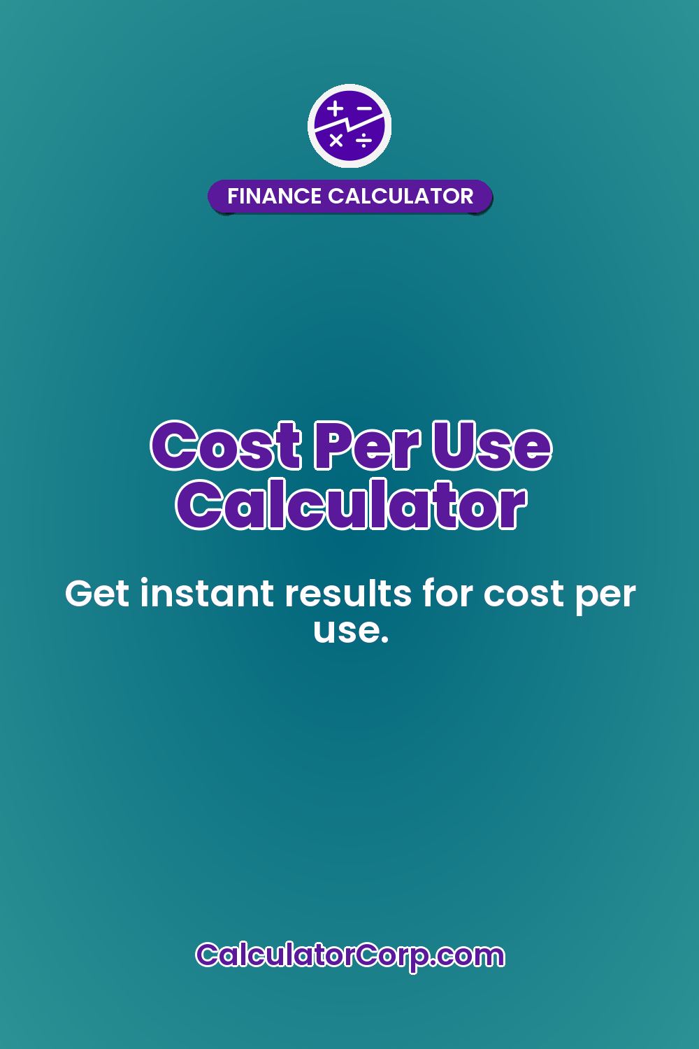 Cost Per Use Calculator