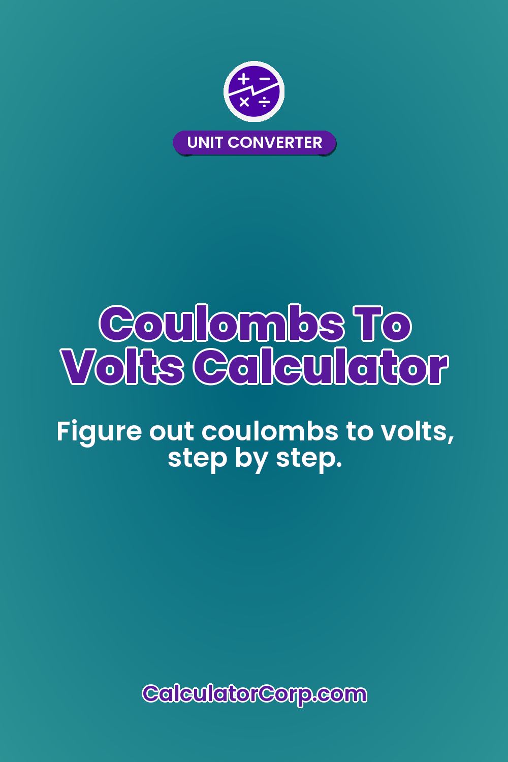 Coulombs To Volts Calculator