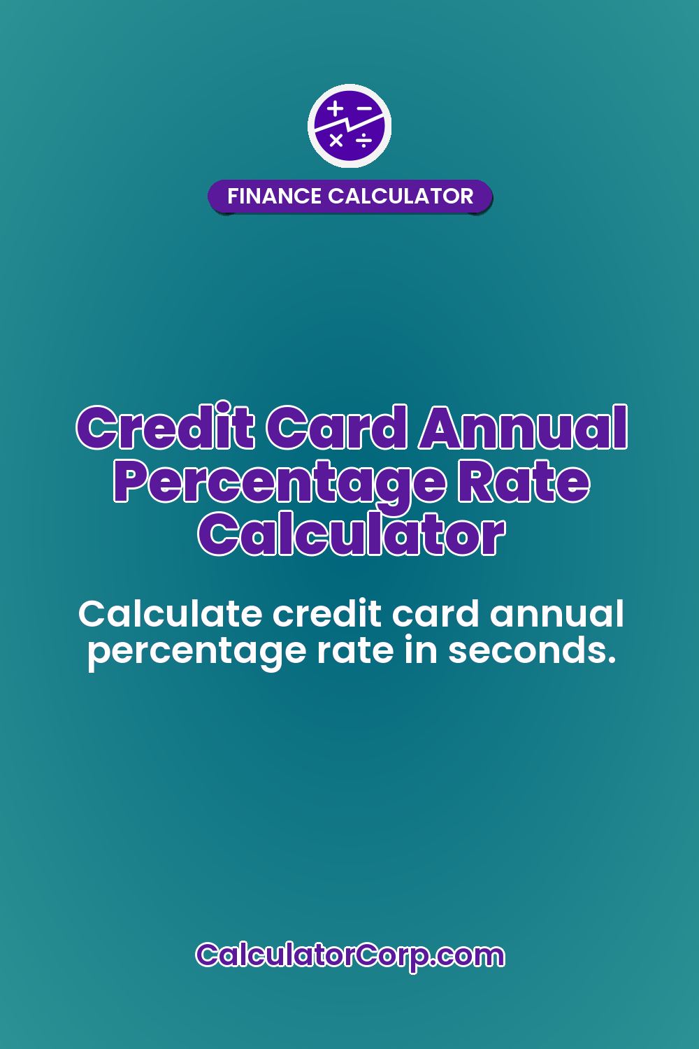 Credit Card Annual Percentage Rate Calculator