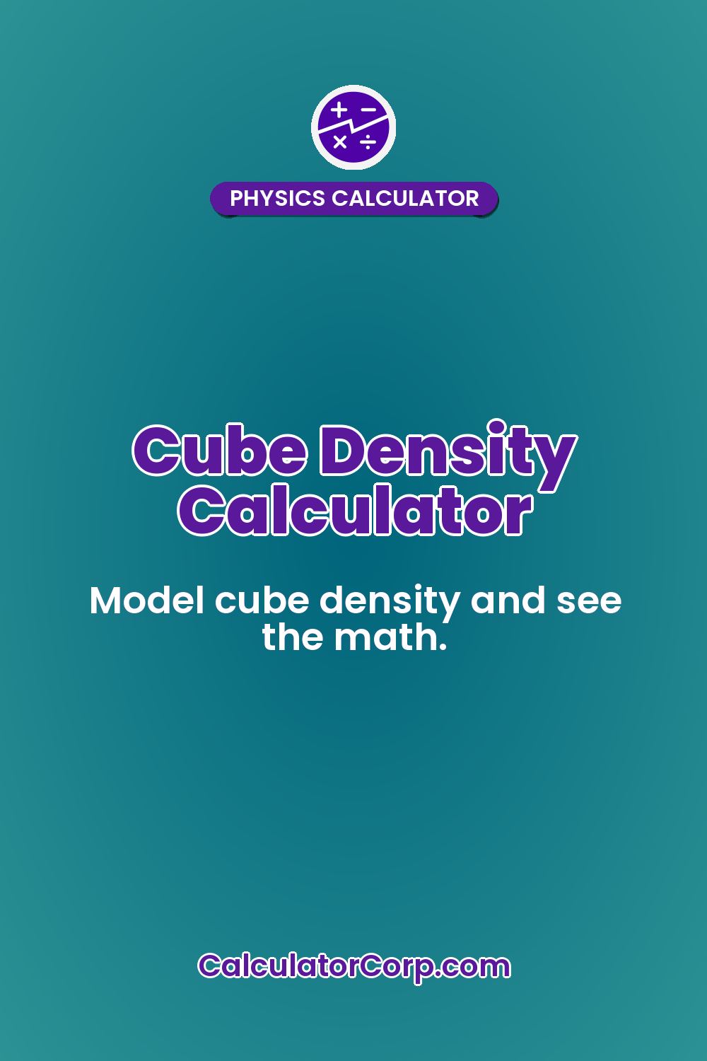 Cube Density Calculator