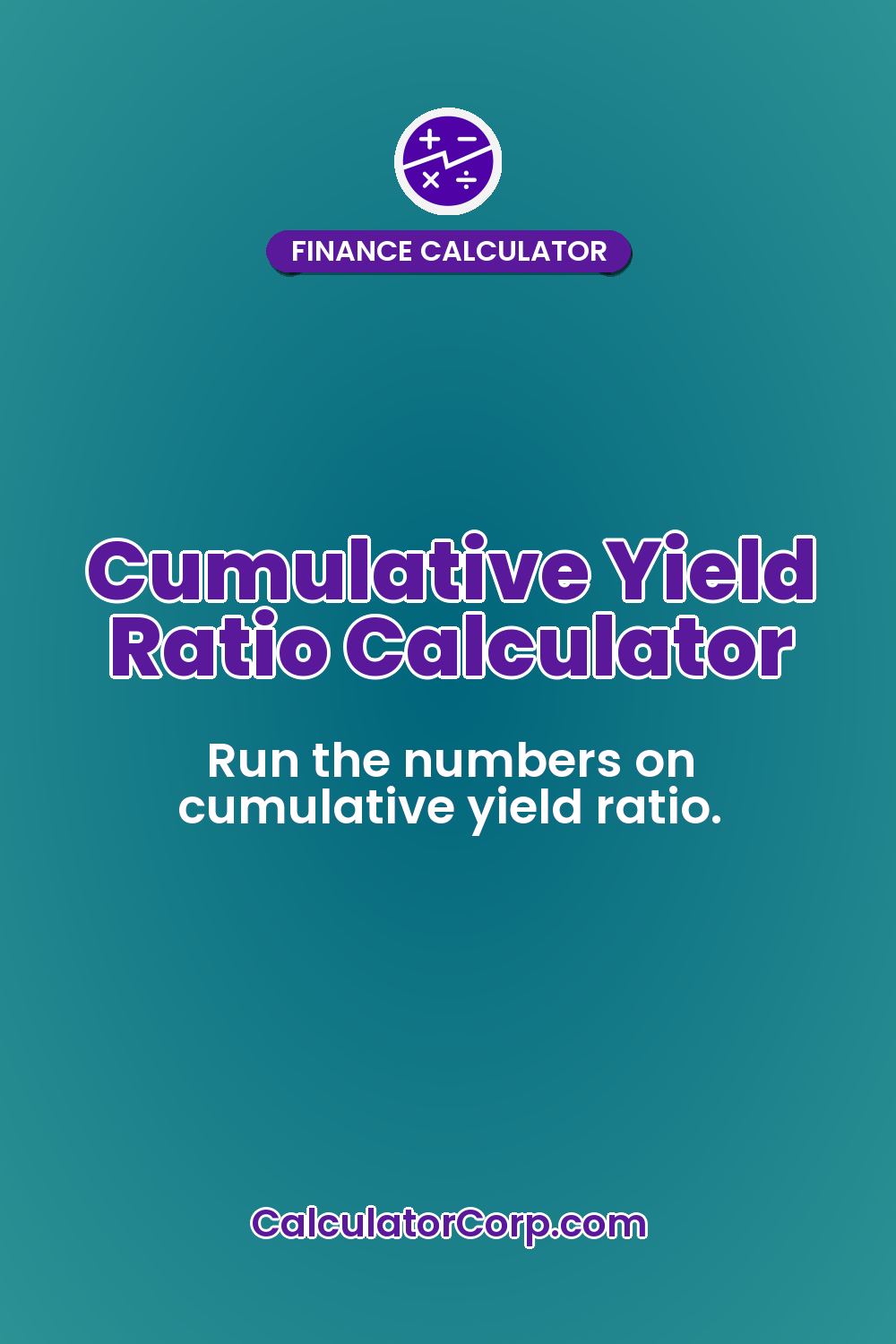 Cumulative Yield Ratio Calculator