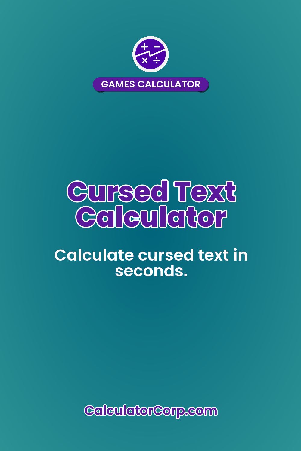 Cursed Text Calculator