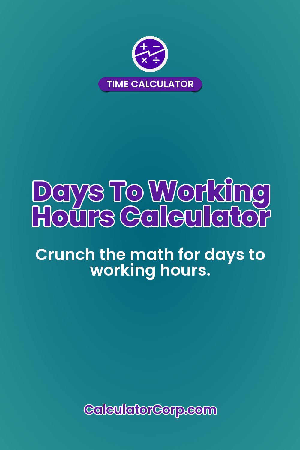 Days To Working Hours Calculator