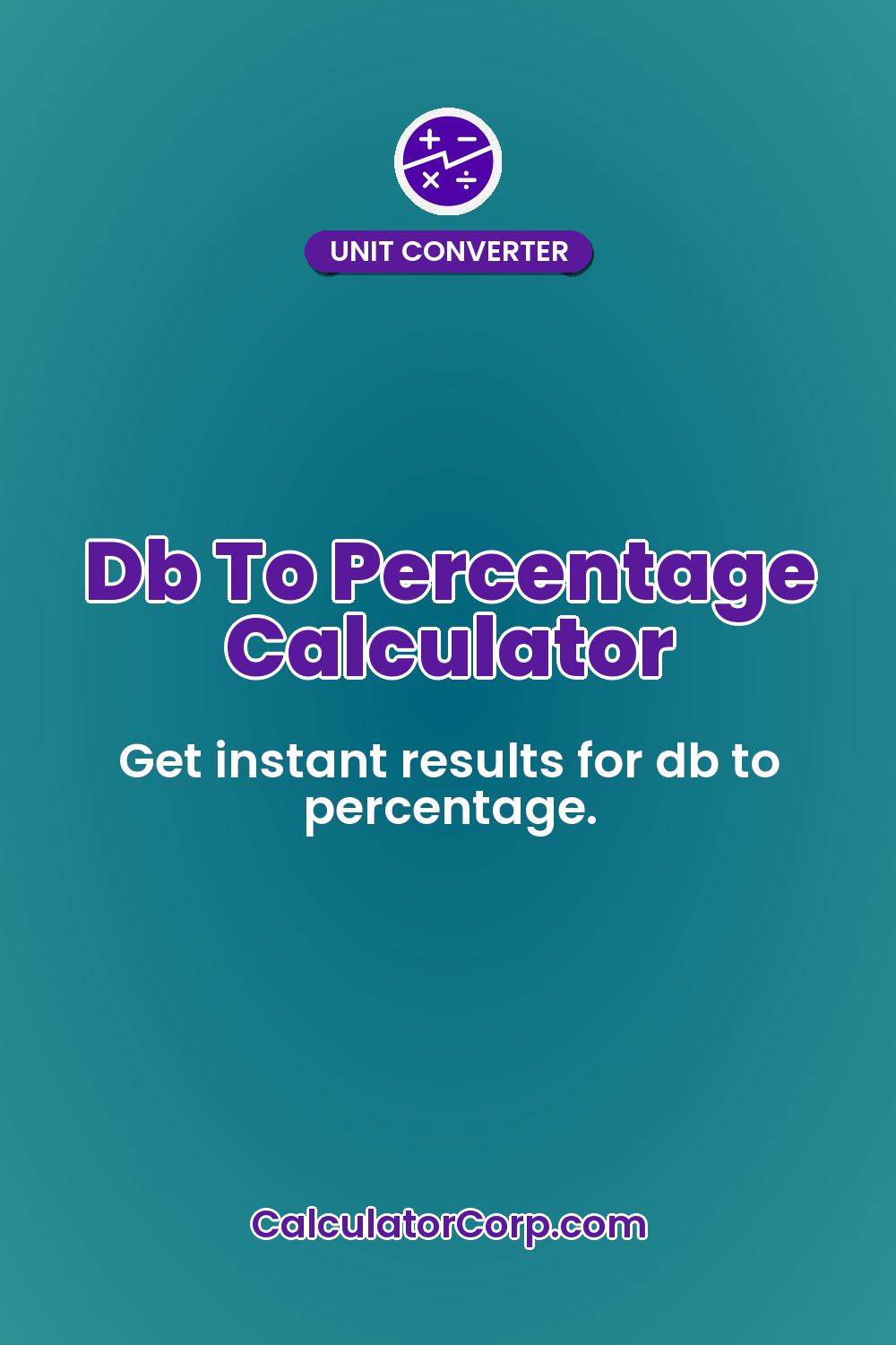 Db To Percentage Calculator