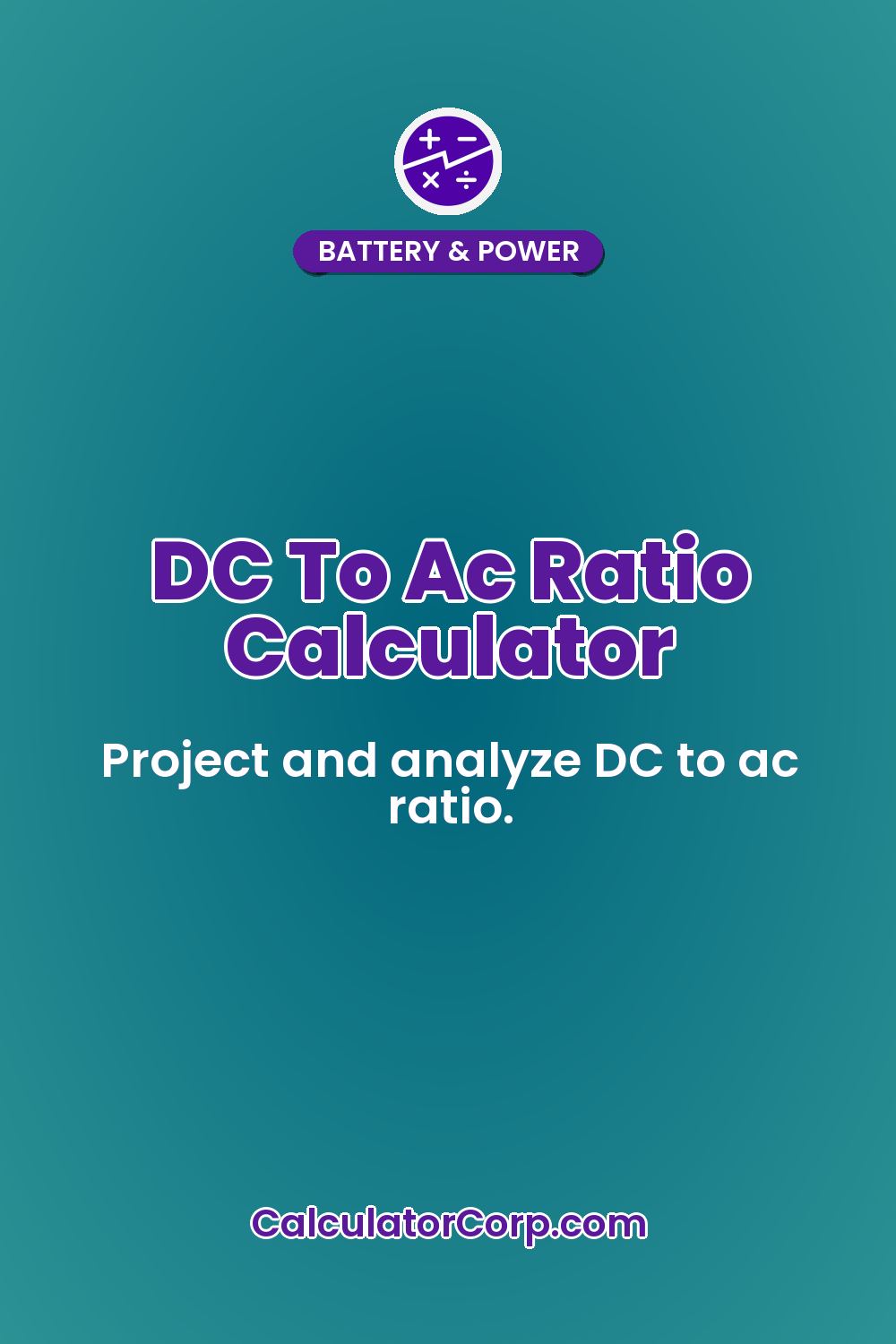 DC To Ac Ratio Calculator