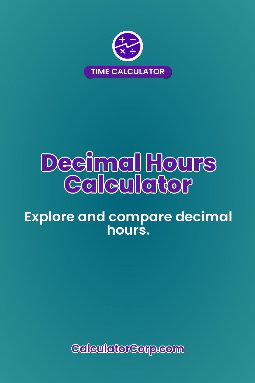 Decimal Hours Calculator
