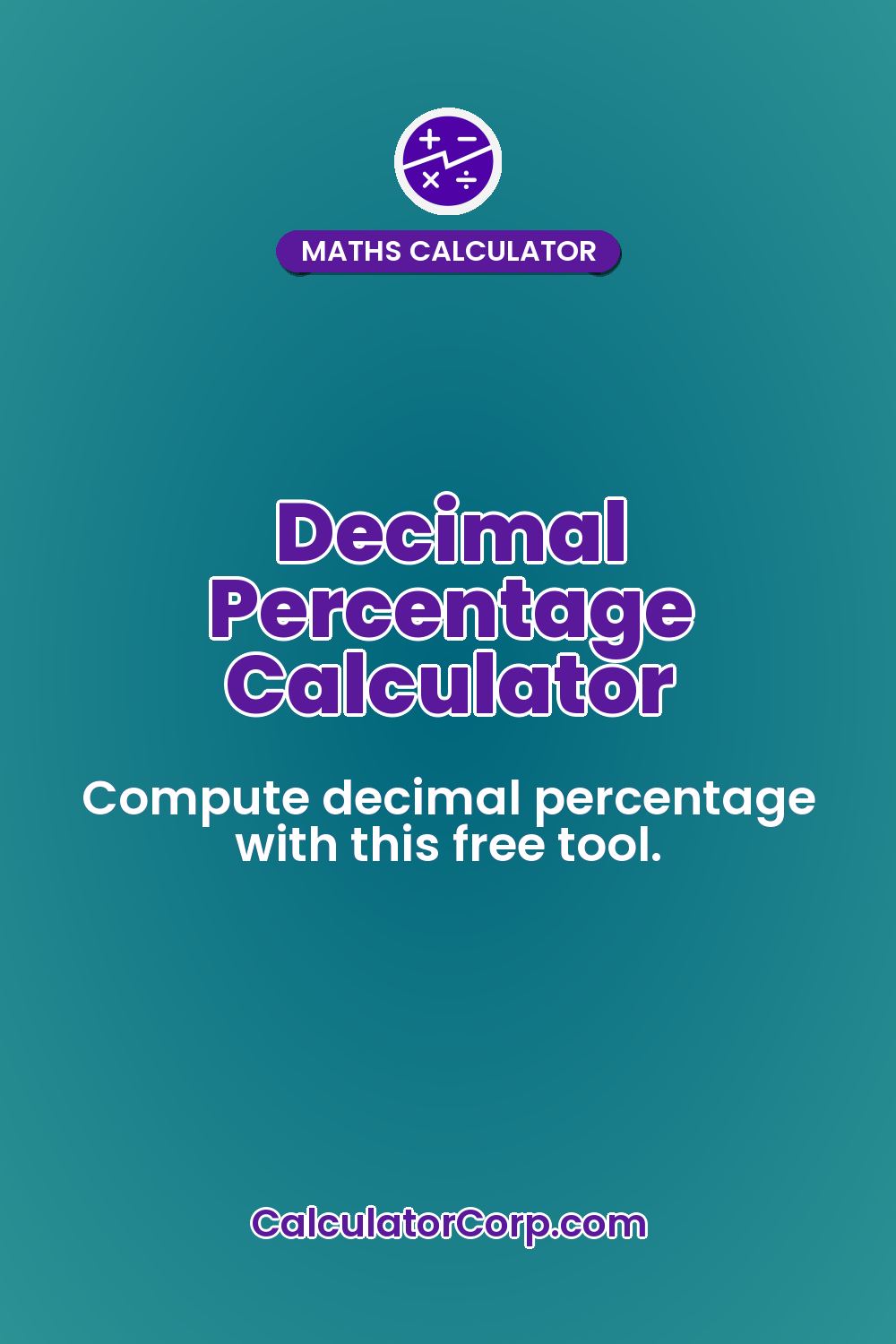 Decimal Percentage Calculator
