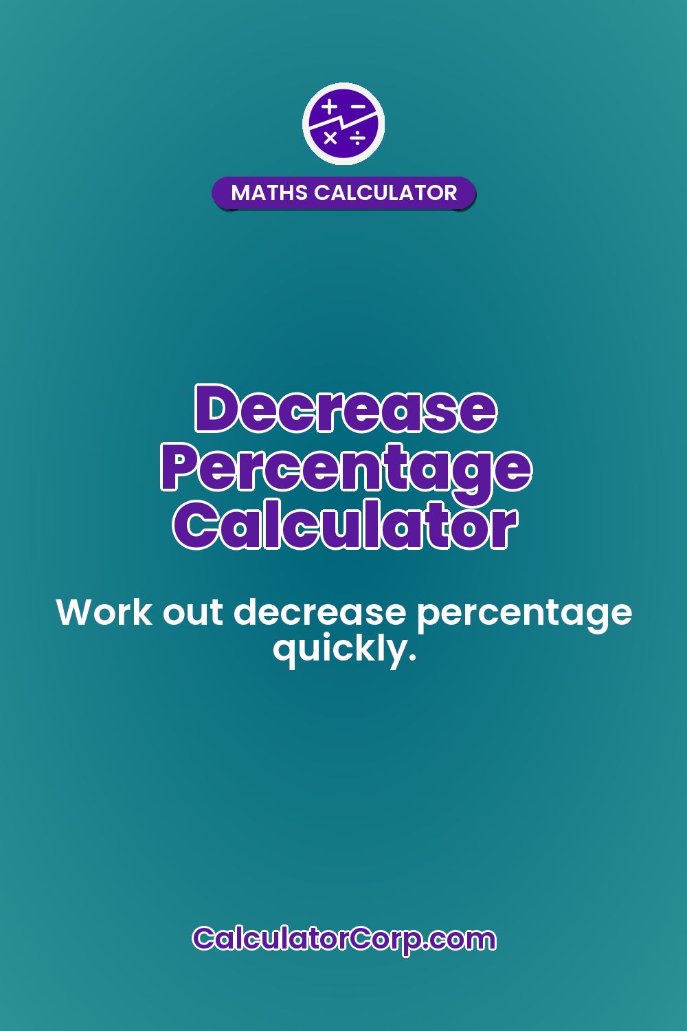 Decrease Percentage Calculator