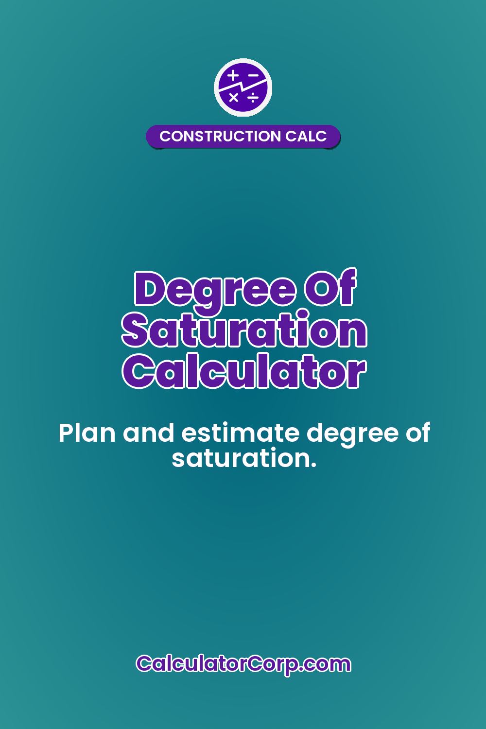 Degree Of Saturation Calculator