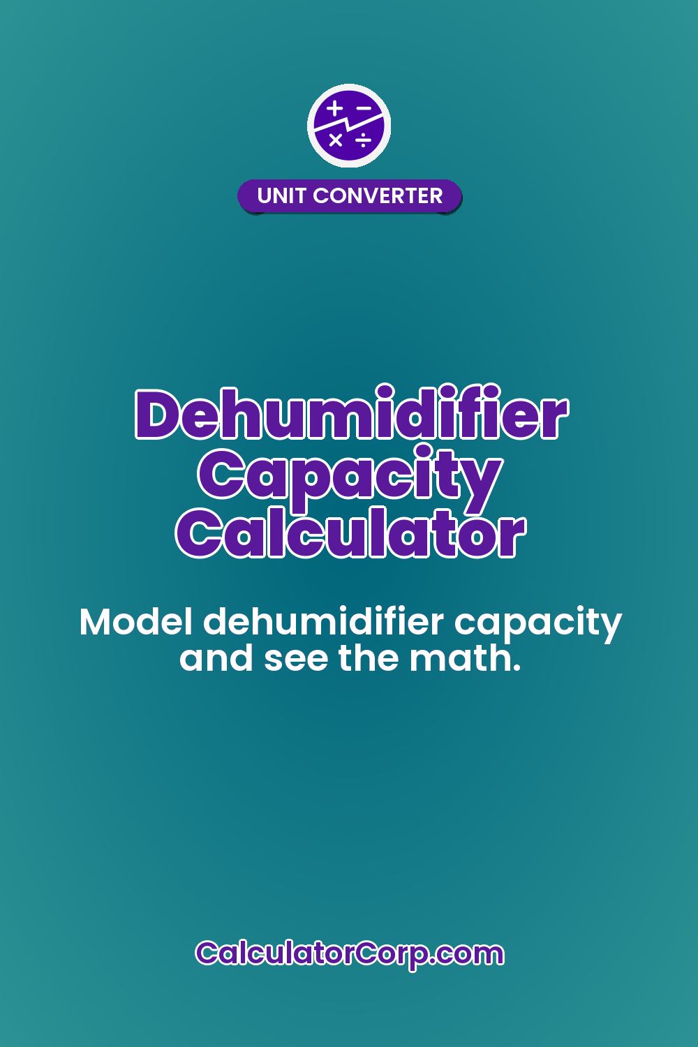 Dehumidifier Capacity Calculator