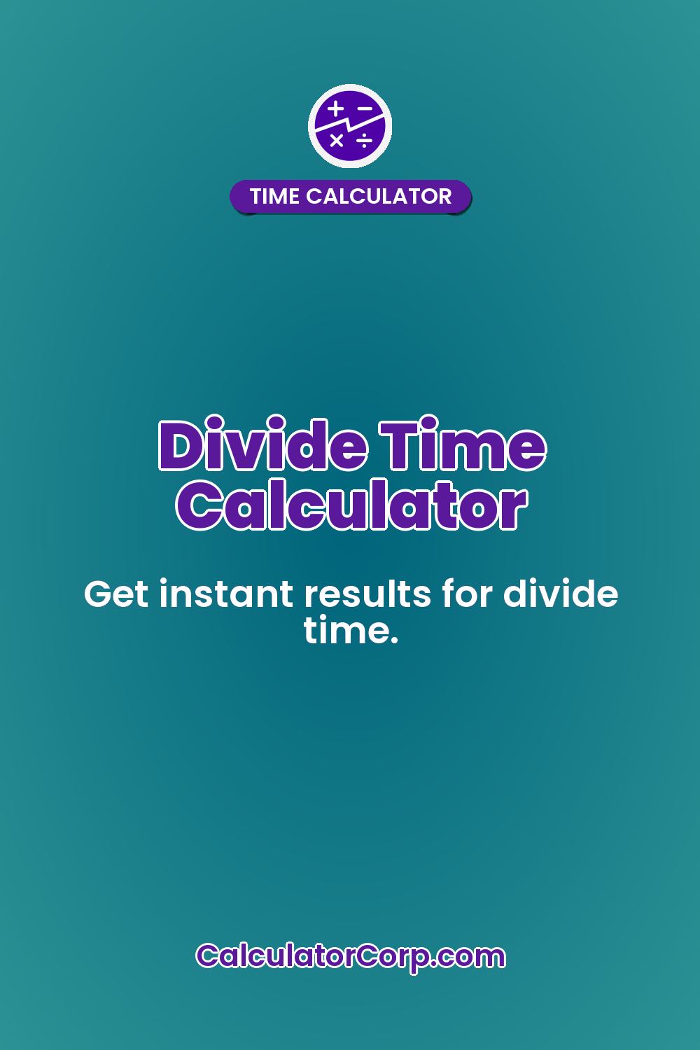Divide Time Calculator