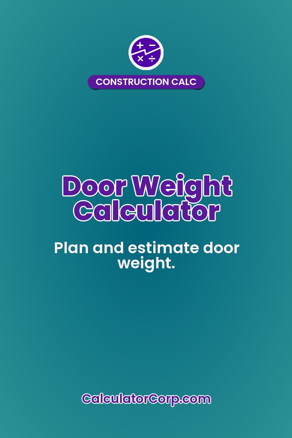 Door Weight Calculator