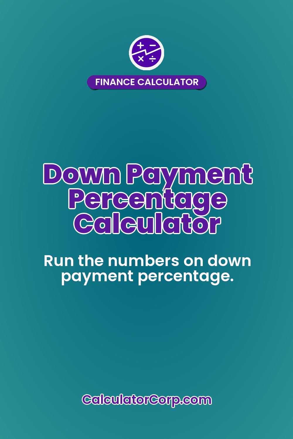 Down Payment Percentage Calculator