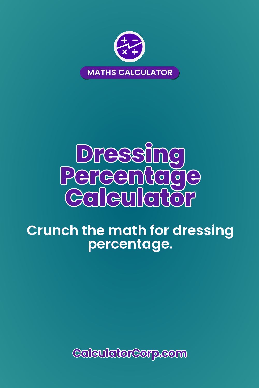 Dressing Percentage Calculator