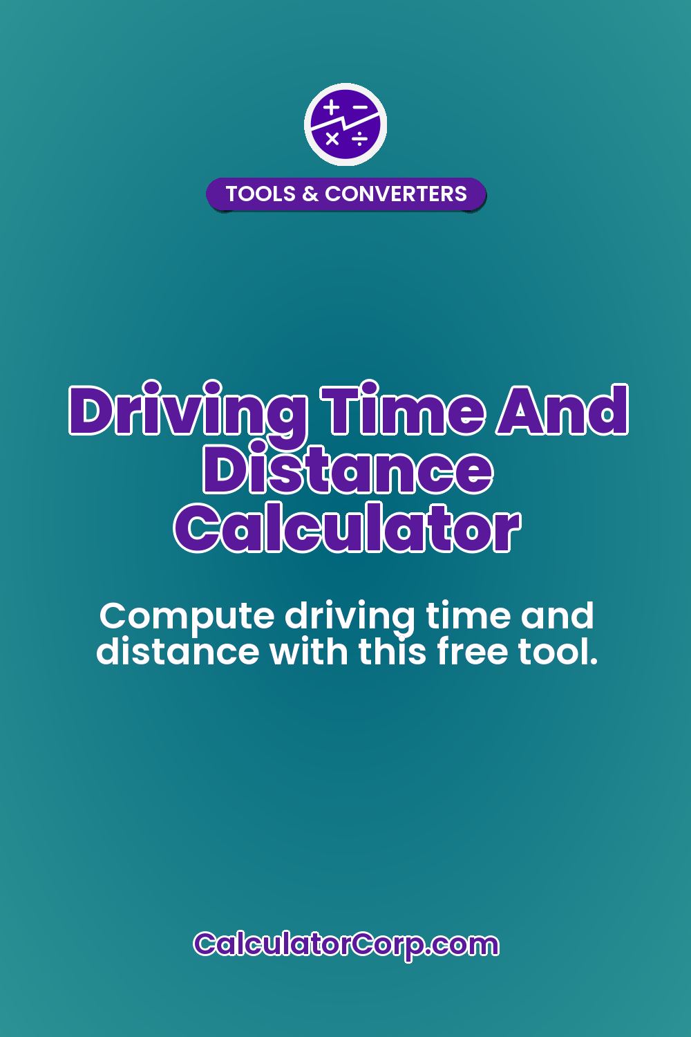 Driving Time And Distance Calculator