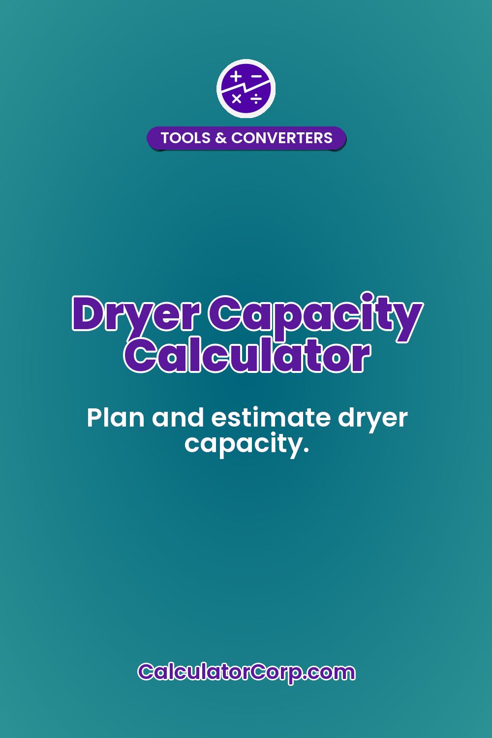Dryer Capacity Calculator