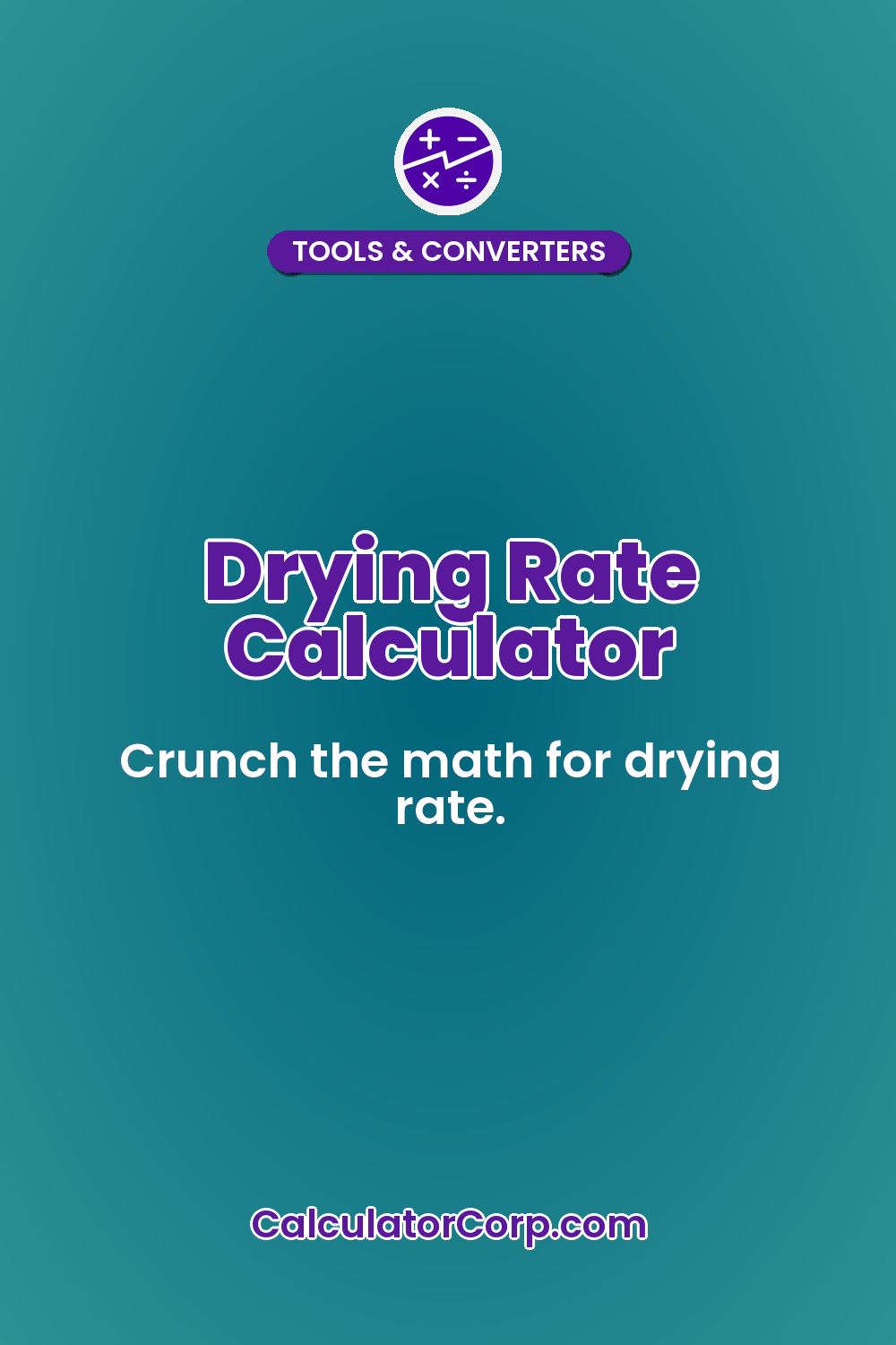 Drying Rate Calculator