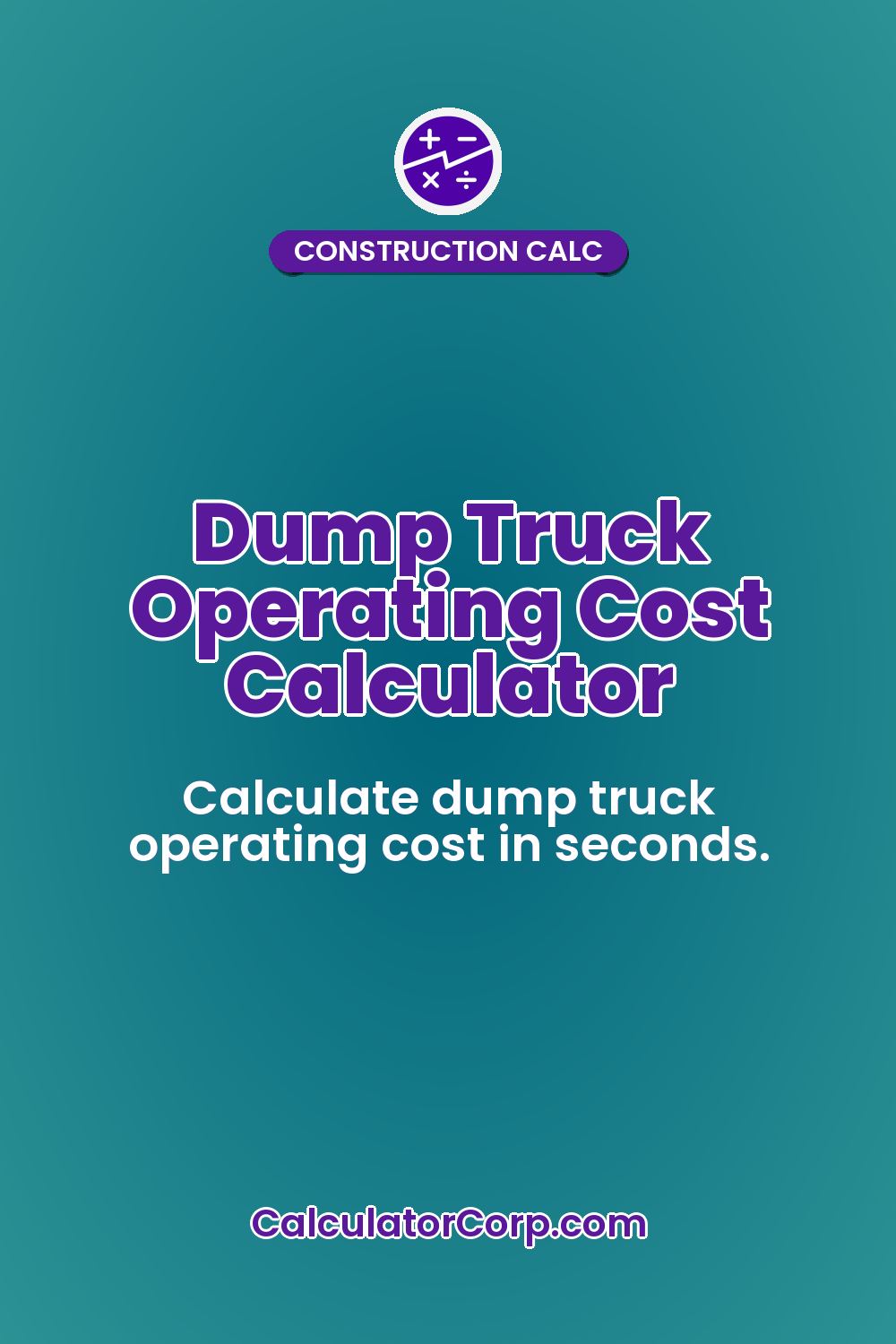 Dump Truck Operating Cost Calculator