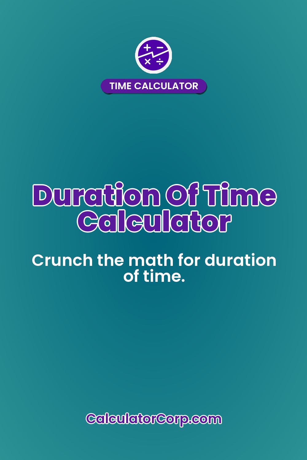 Duration Of Time Calculator