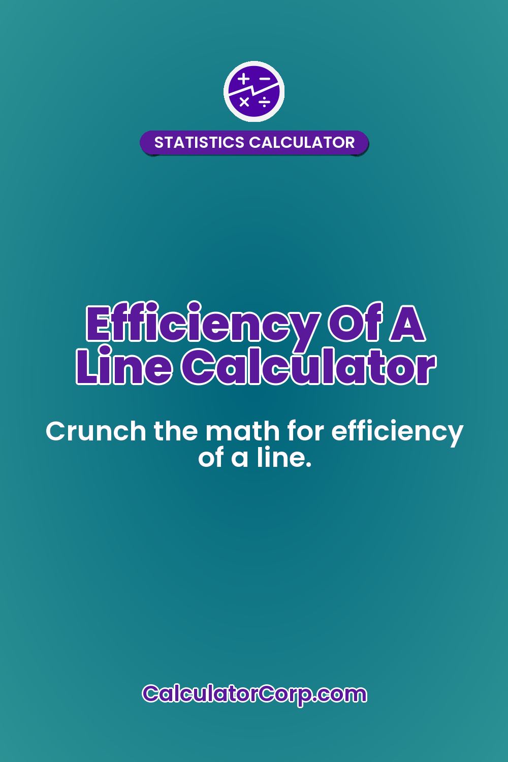 Efficiency Of A Line Calculator