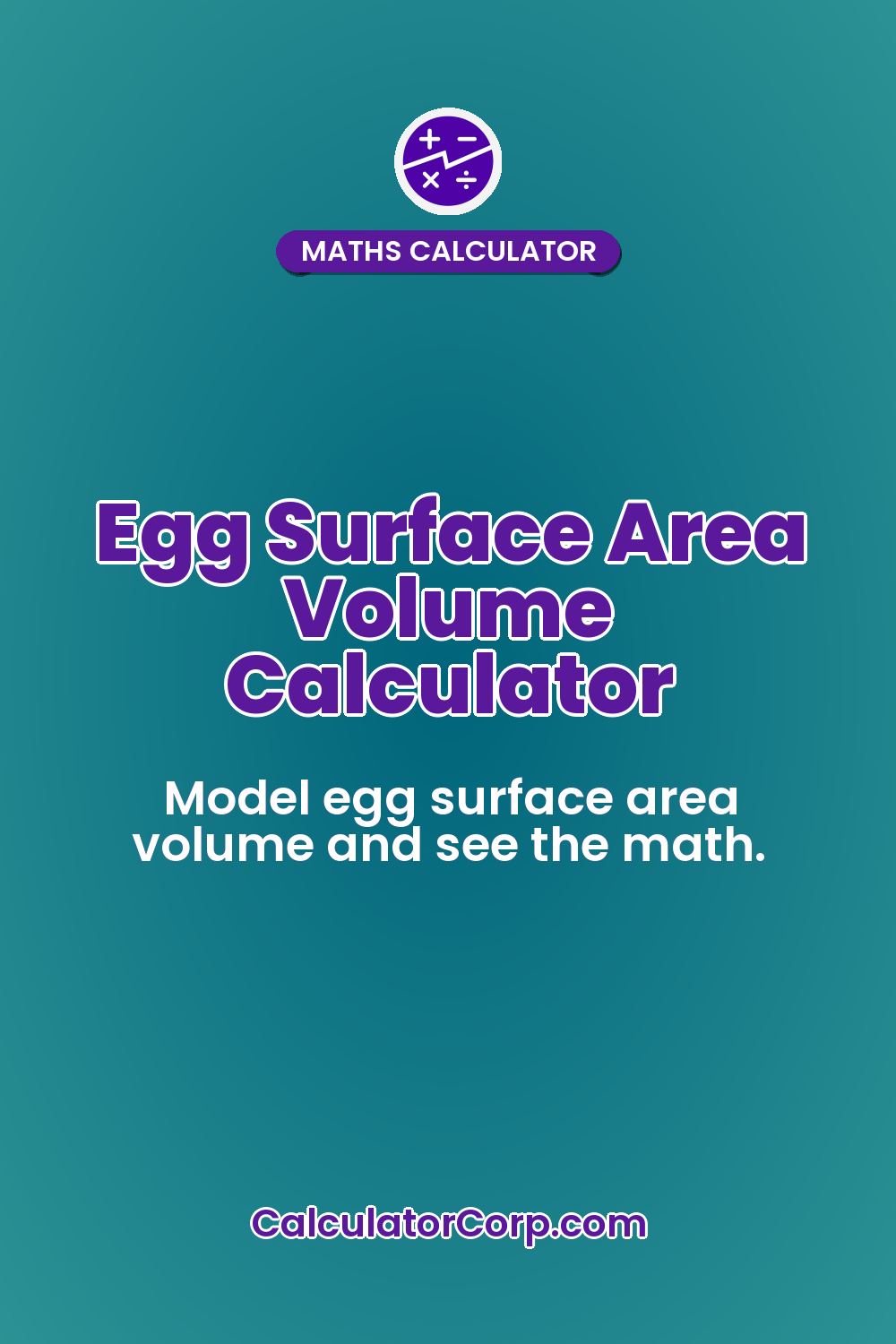 Egg Surface Area Volume Calculator