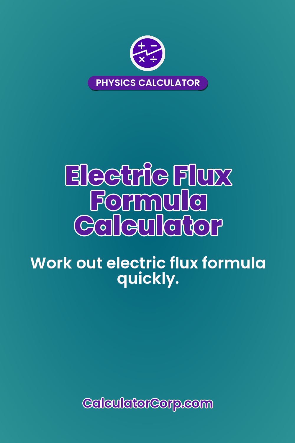 Electric Flux Formula Calculator