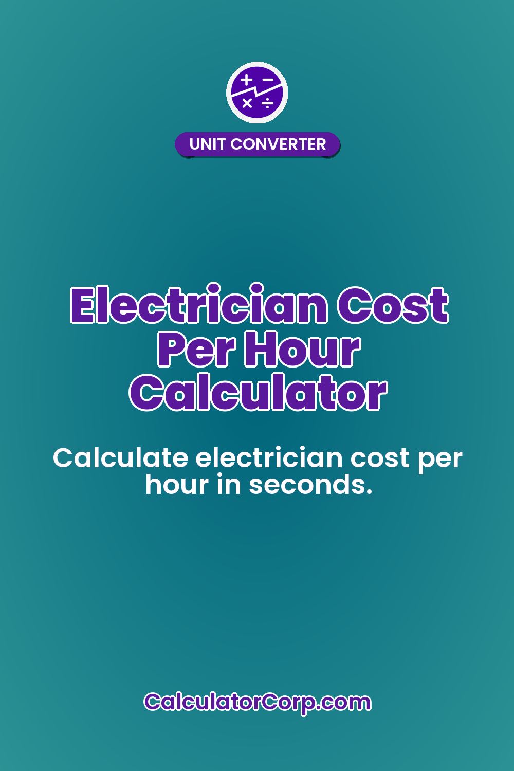 Electrician Cost Per Hour Calculator
