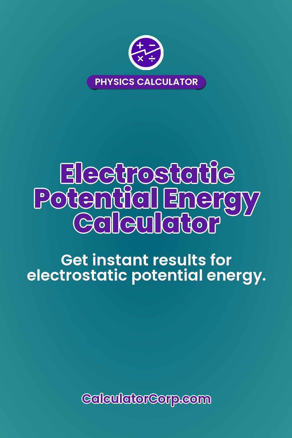 Electrostatic Potential Energy Calculator