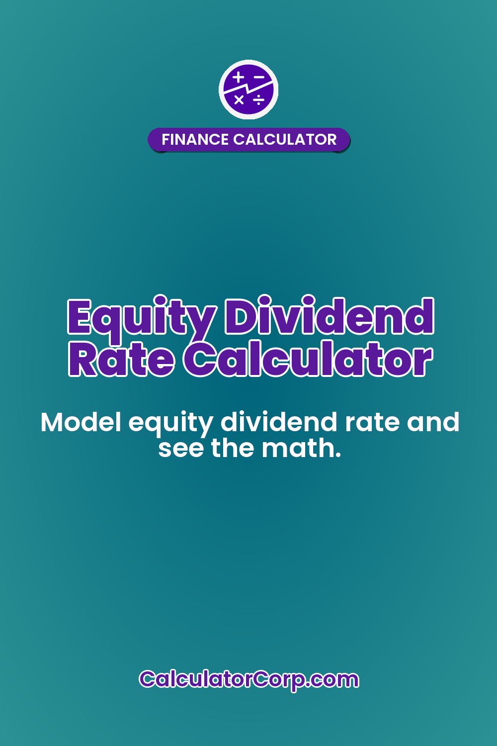 Equity Dividend Rate Calculator