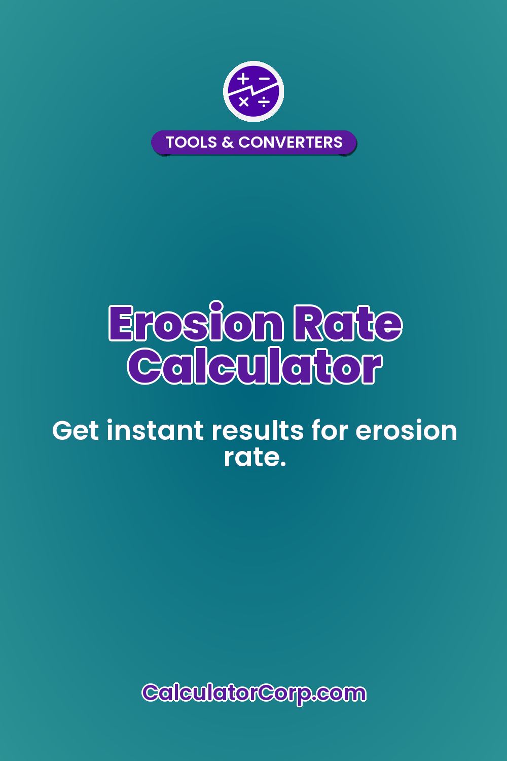 Erosion Rate Calculator