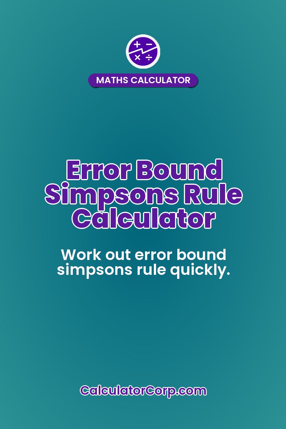 Error Bound Simpsons Rule Calculator
