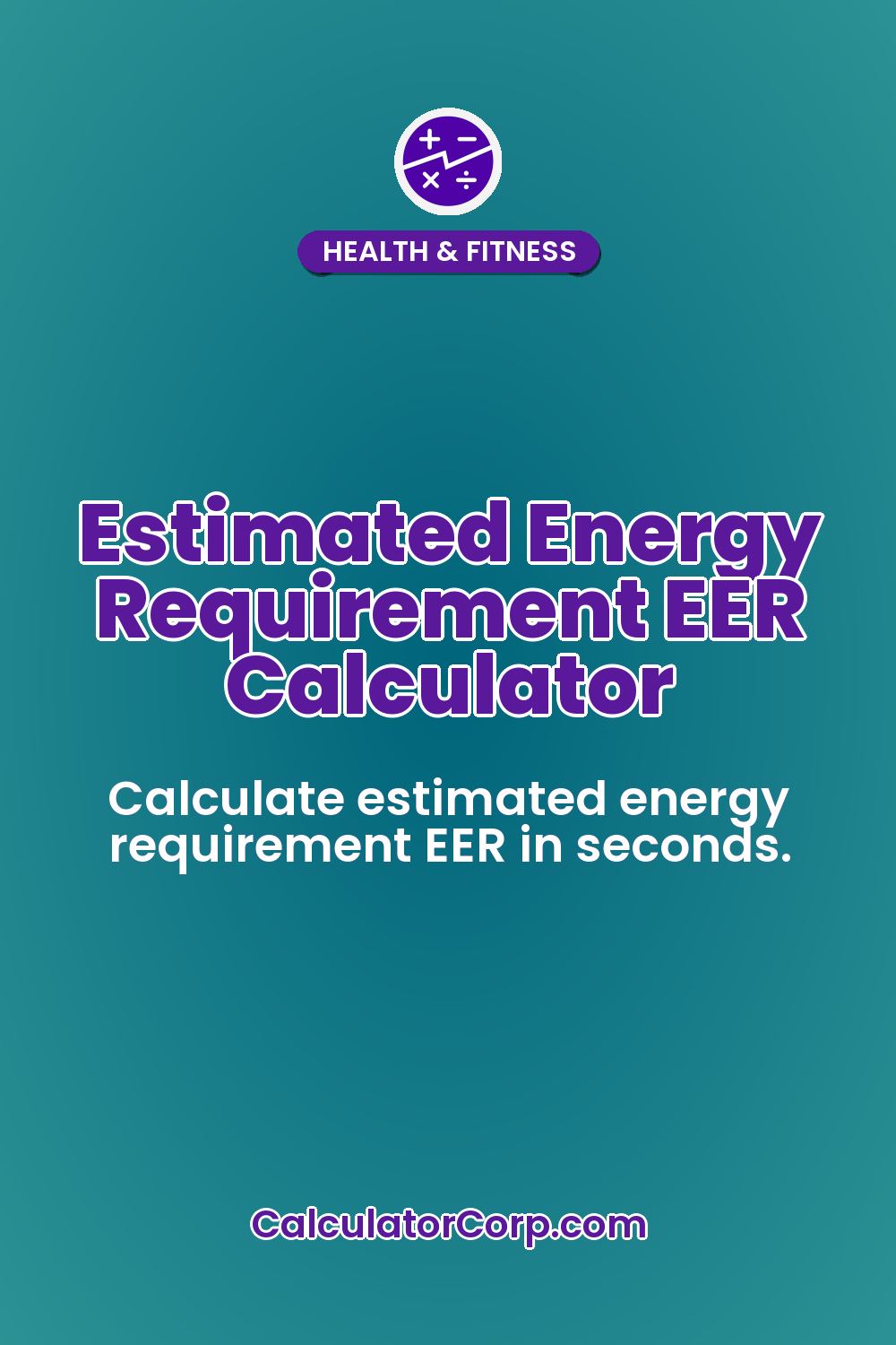 Estimated Energy Requirement EER Calculator