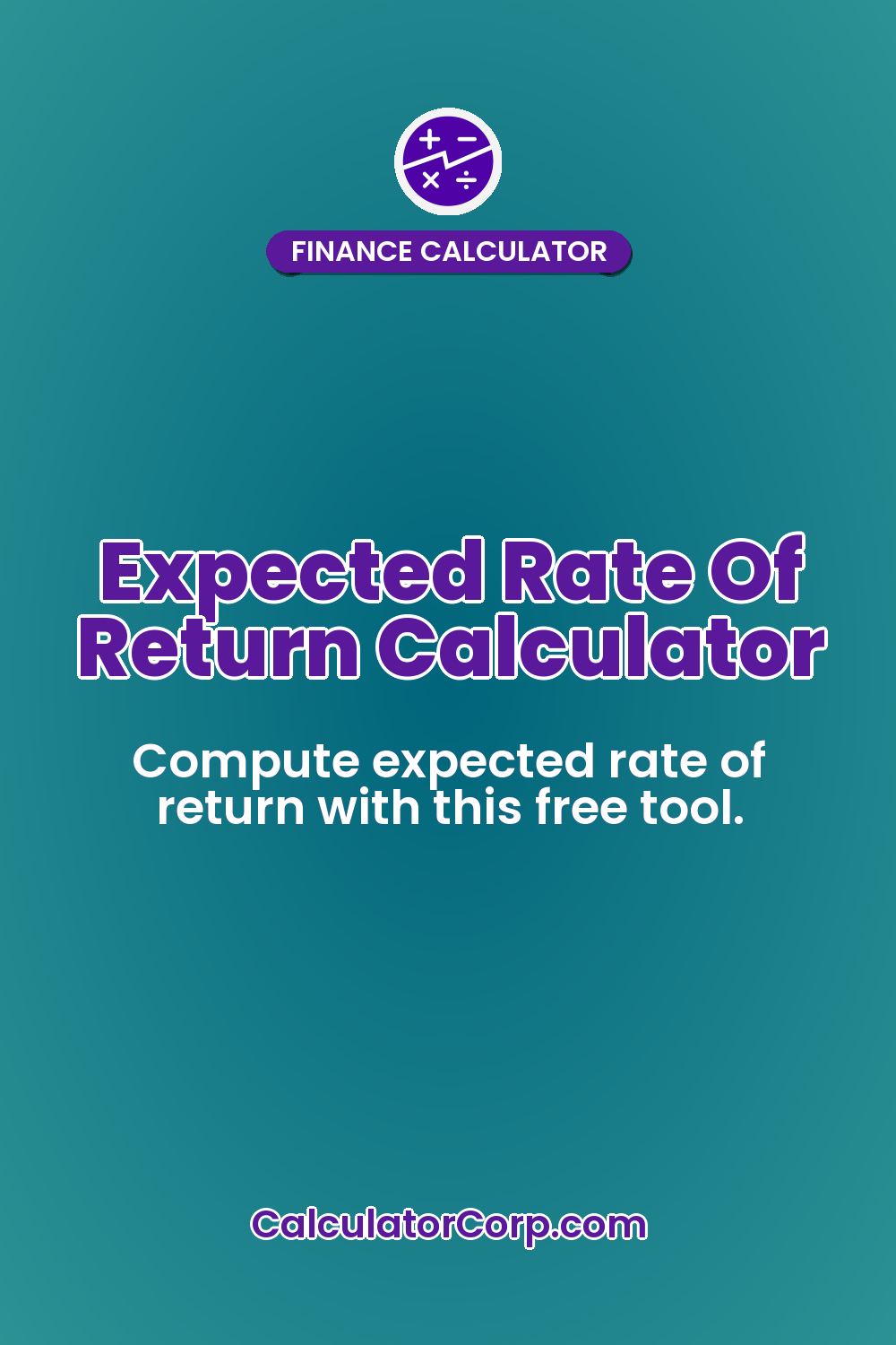 Expected Rate Of Return Calculator