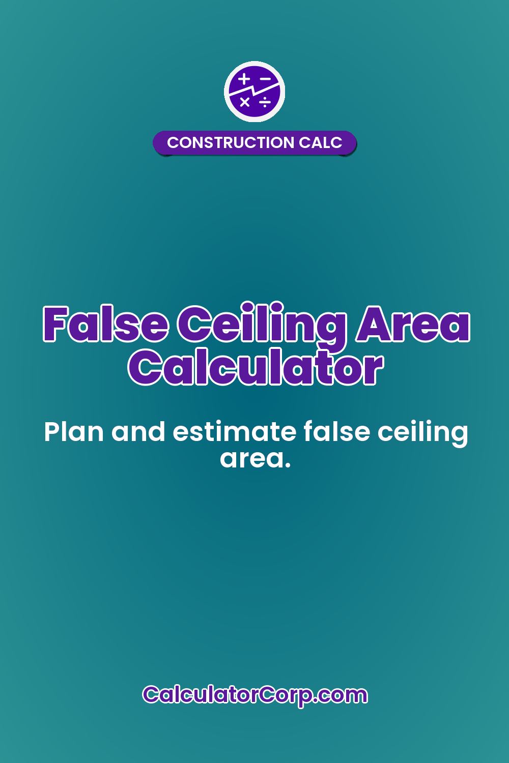 False Ceiling Area Calculator