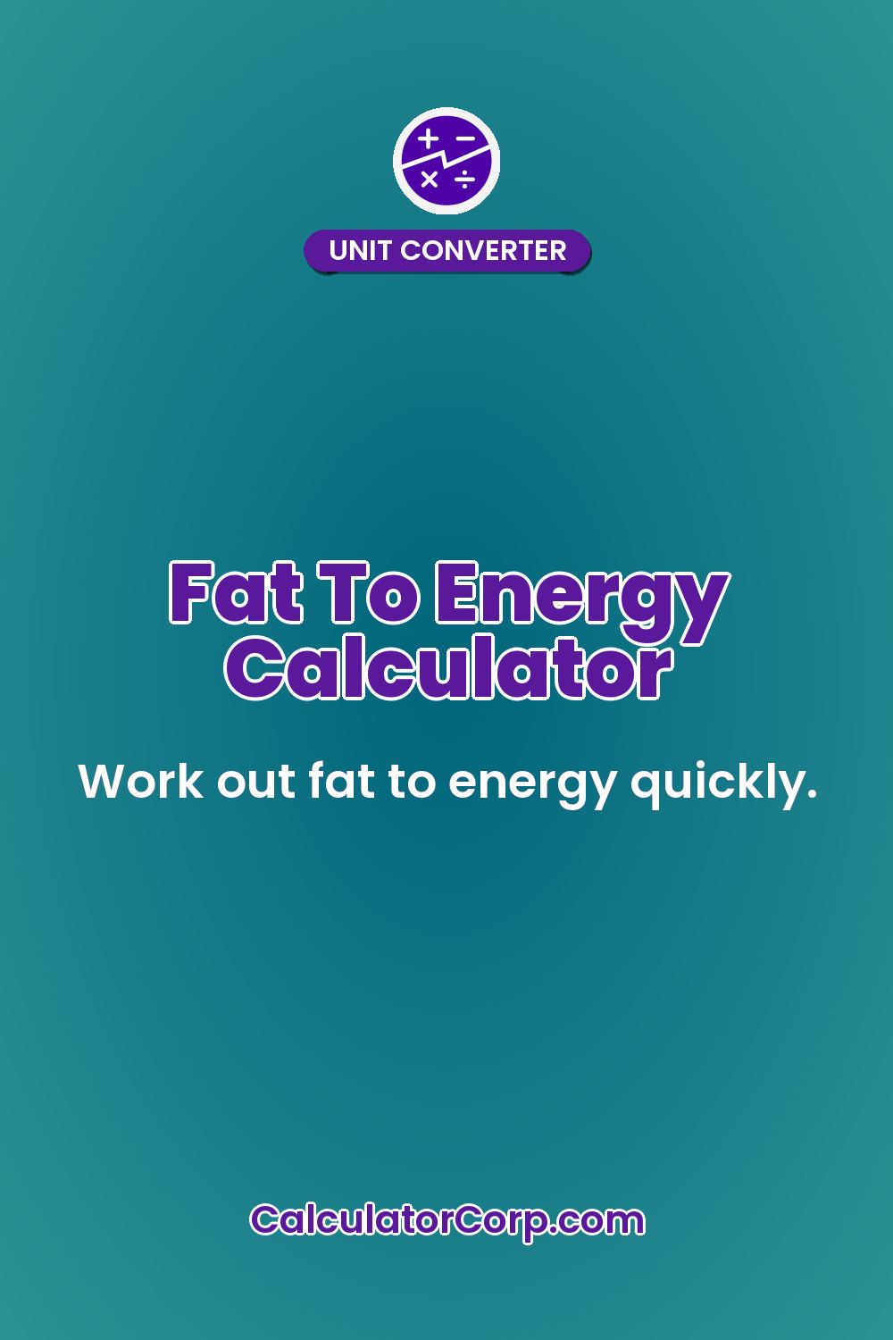 Fat To Energy Calculator