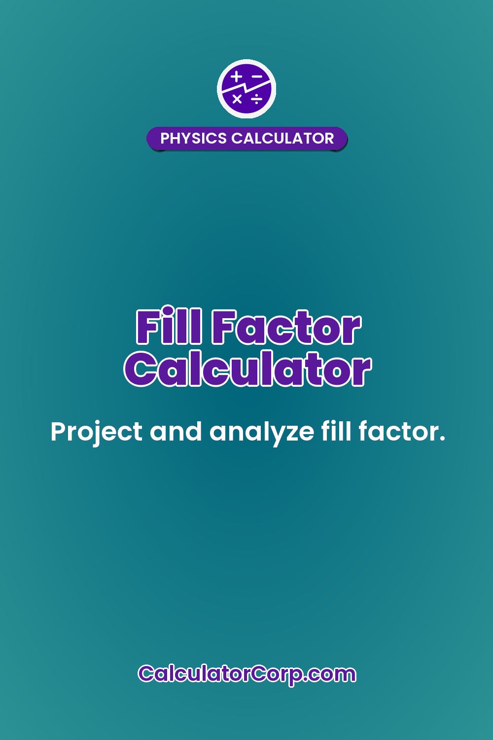 Fill Factor Calculator