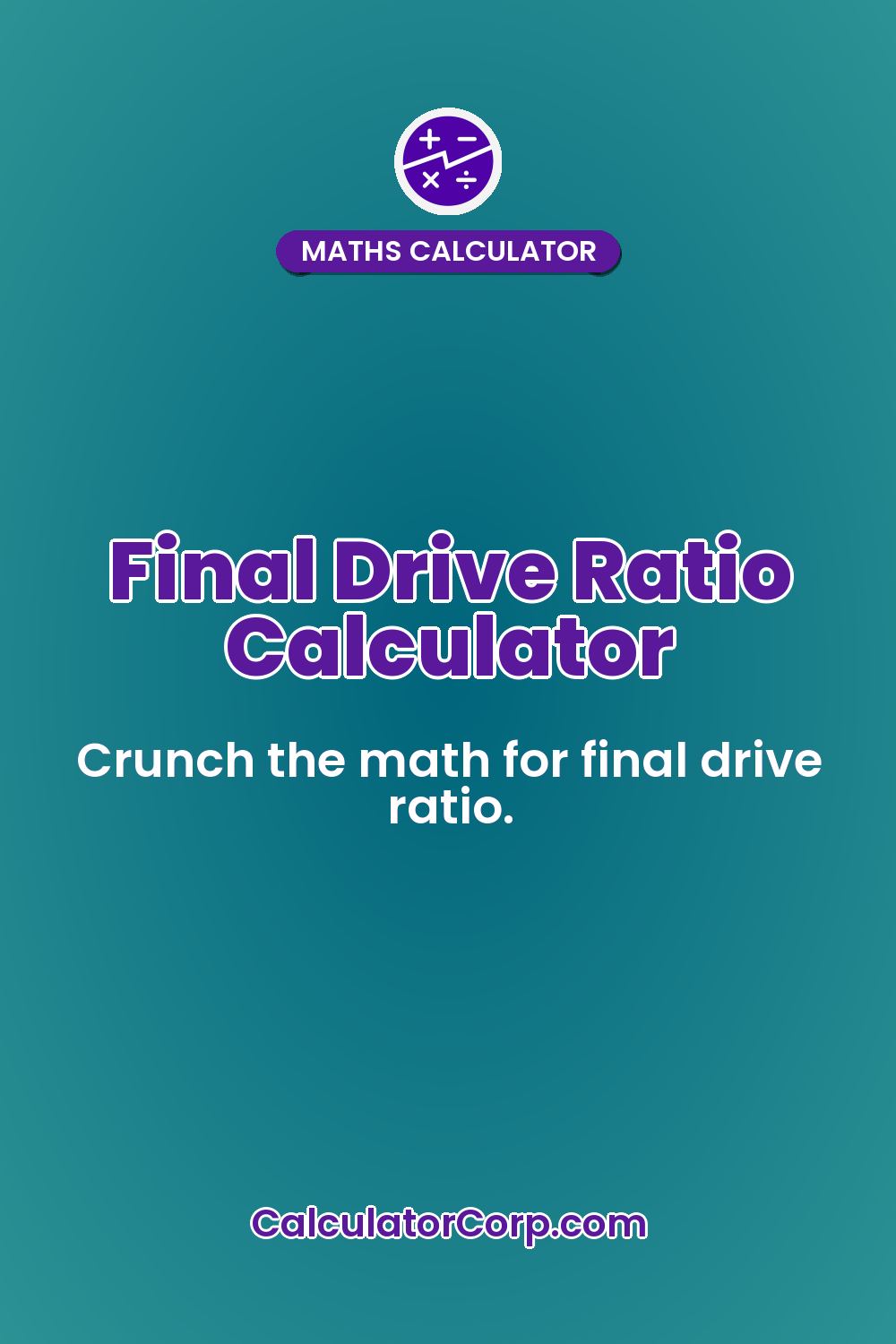 Final Drive Ratio Calculator