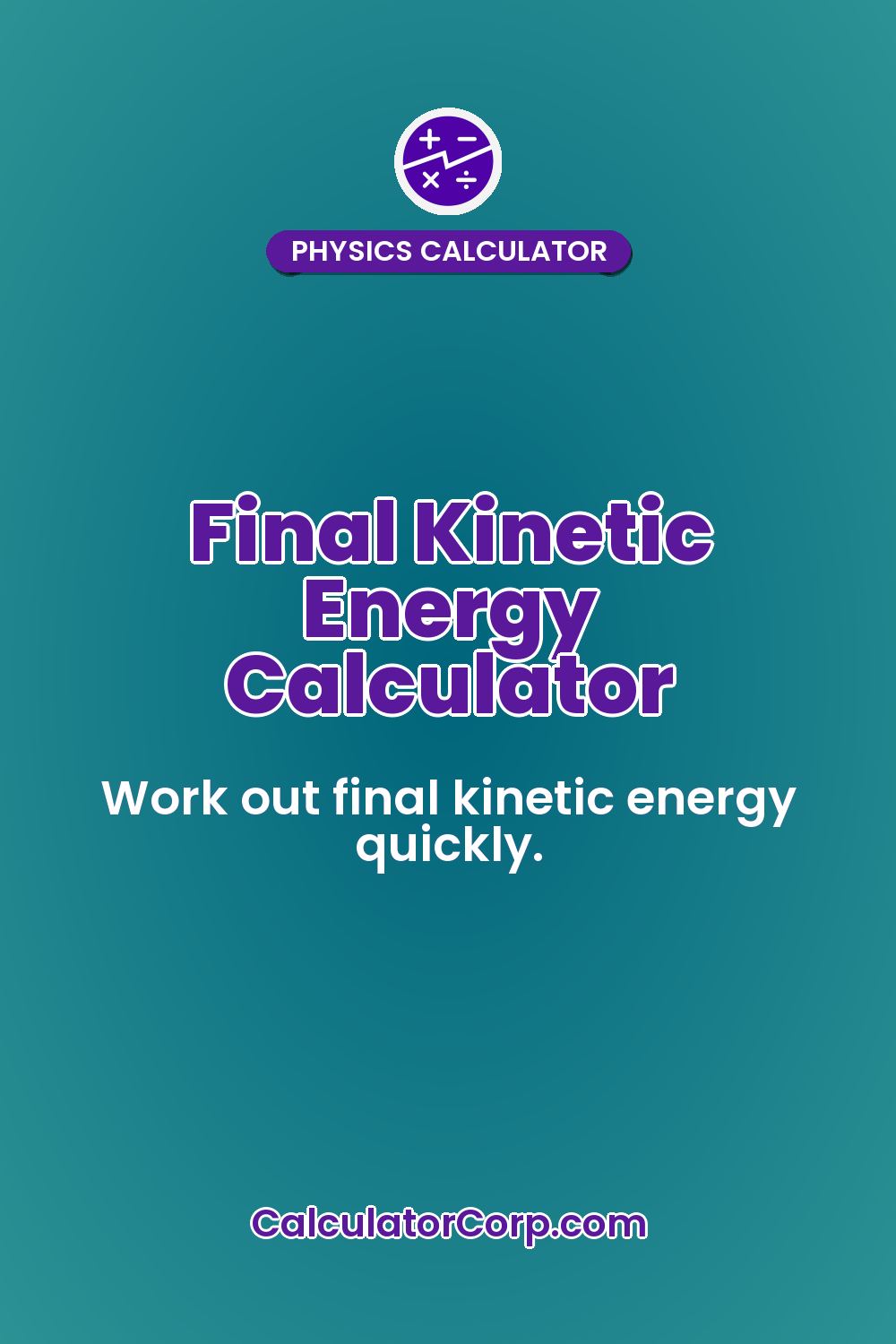 Final Kinetic Energy Calculator