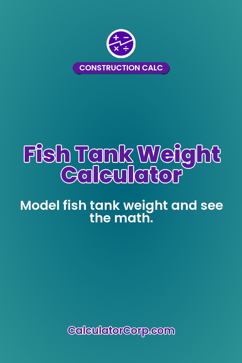 Fish Tank Weight Calculator