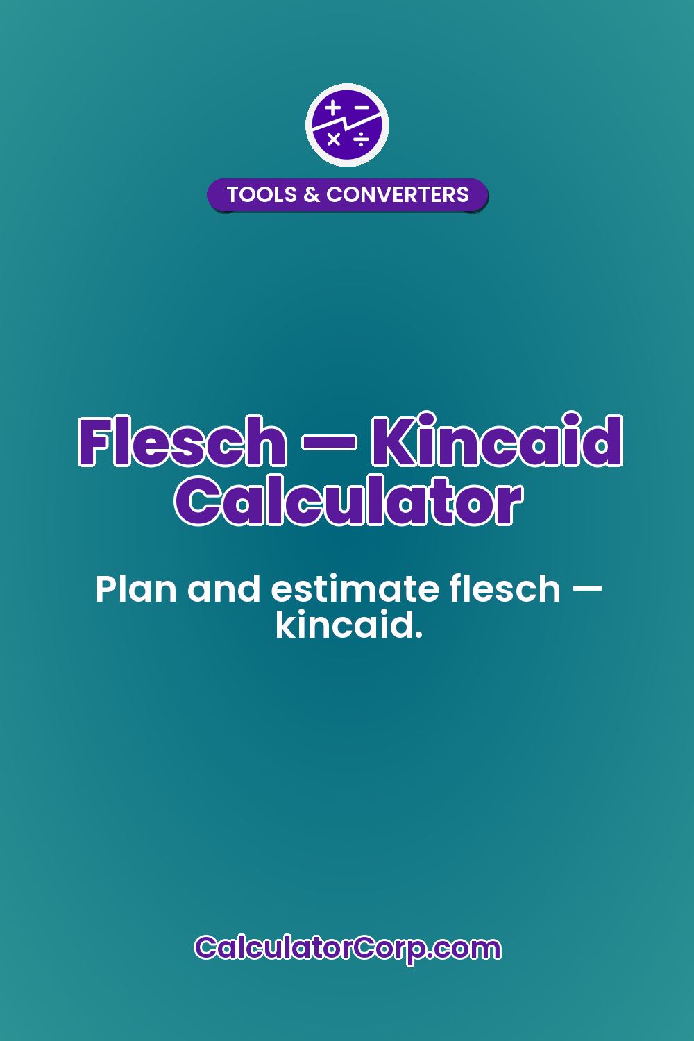 Flesch — Kincaid Calculator