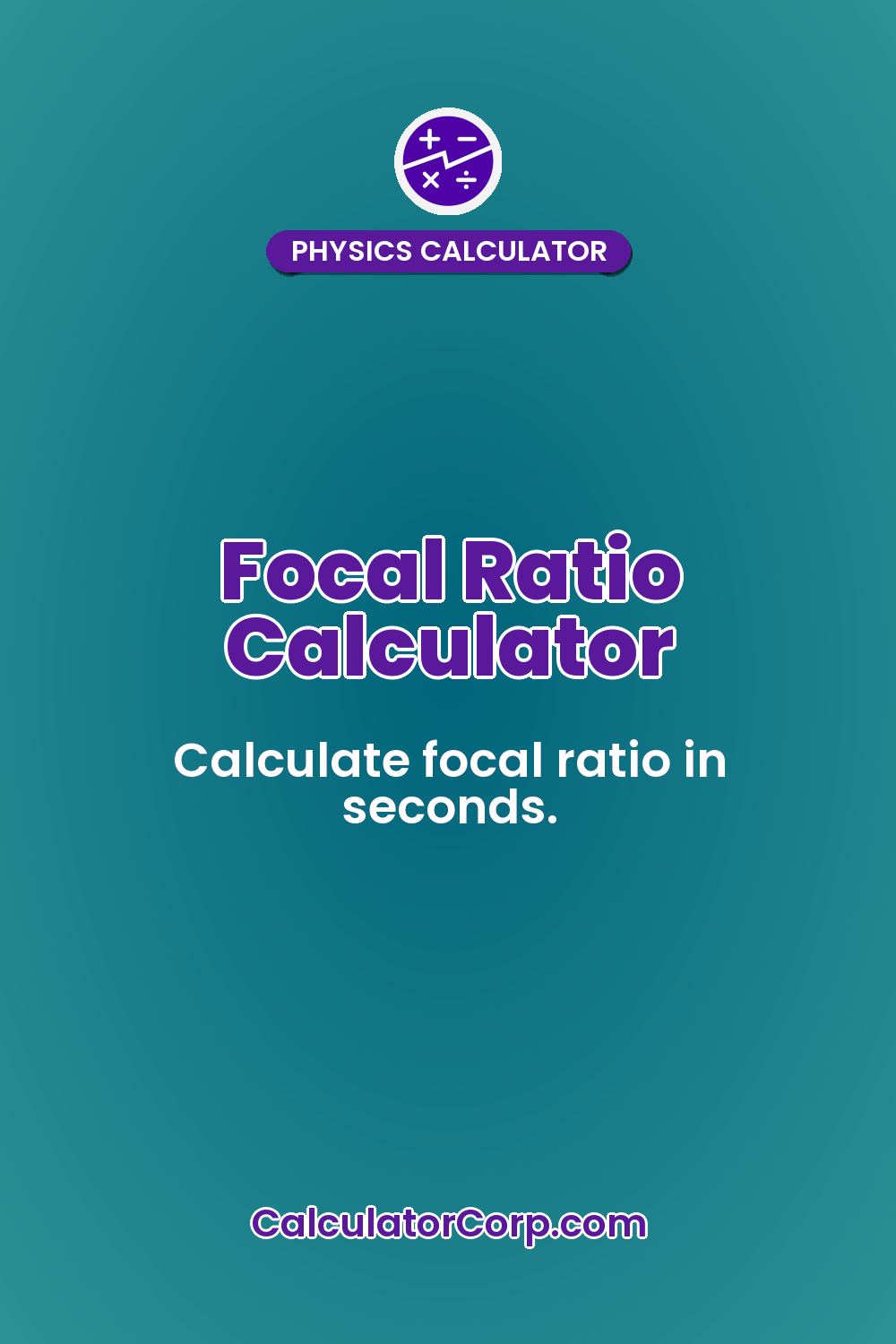 Focal Ratio Calculator