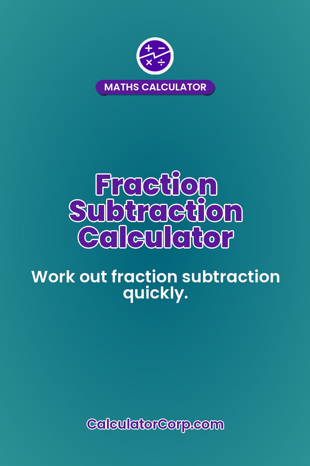 Fraction Subtraction Calculator